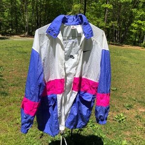 Vintage Nike retro pink and purple windbreaker